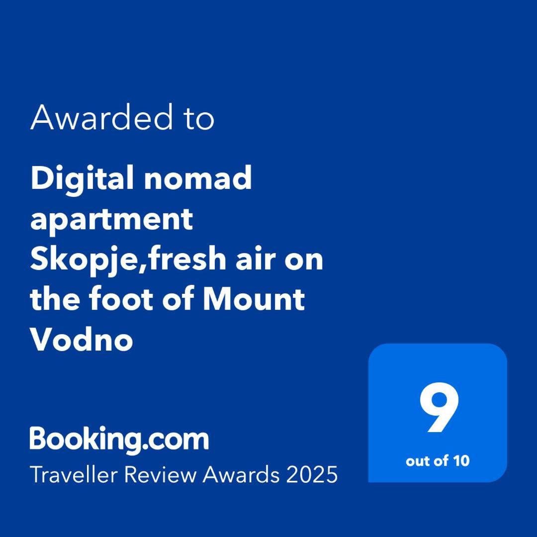 Digital Nomad Comfy Apartment,Foot Mountain Vodno And Millennium Cross,19 Min By Walk To Cener,Free Parking 스코페 외부 사진